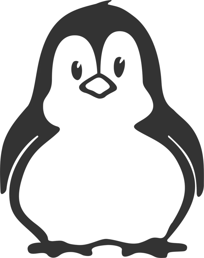 Alphabet word images Cartoon Penguin Stickdatei – Tiere