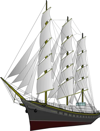 Frigate Ship Boat Stickdatei – Fahrzeuge