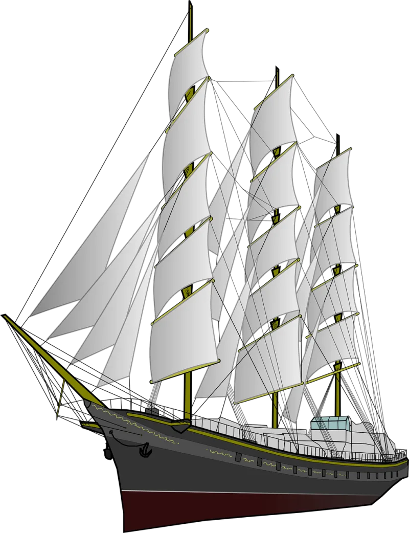 Frigate Ship Boat Stickdatei – Fahrzeuge