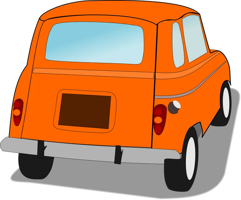 Car French car Orange car Stickdatei – Fahrzeuge
