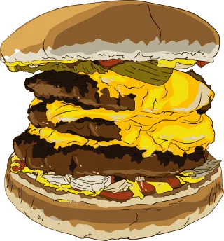 Burger Cheeseburger Fast food Stickdatei