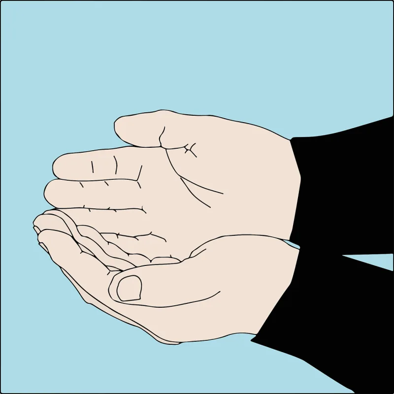 Hand Hands Palm Stickdatei – Natur
