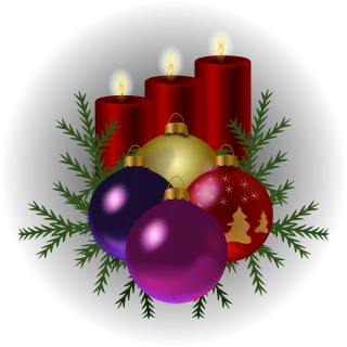 Candles Christmas tree Decorations Stickdatei – Weihnachten