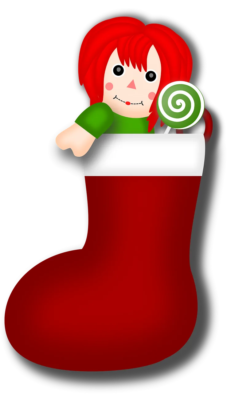 Candy Christmas Rag doll Stickdatei – Weihnachten