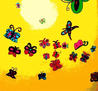 Butterflies Butterfly Girlie Stickdatei
