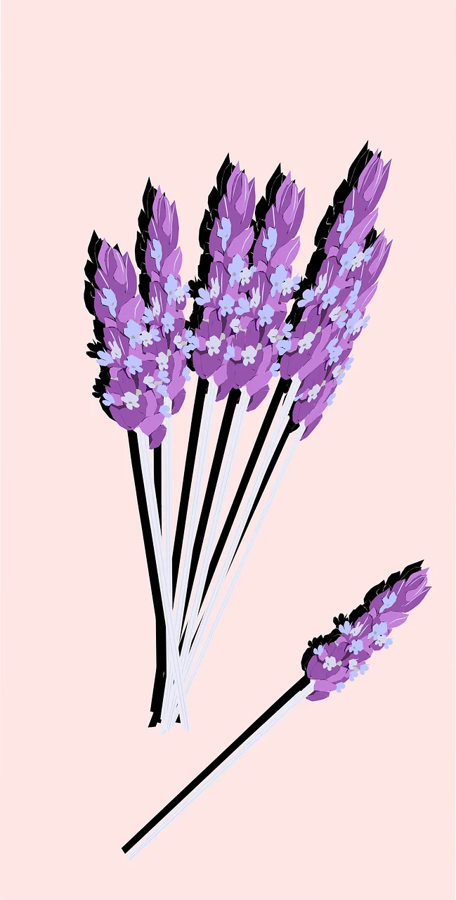 Lavender Flower background Nature Stickdatei – Blumen