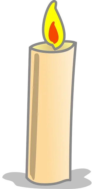 Candle Flame Simple Stickdatei