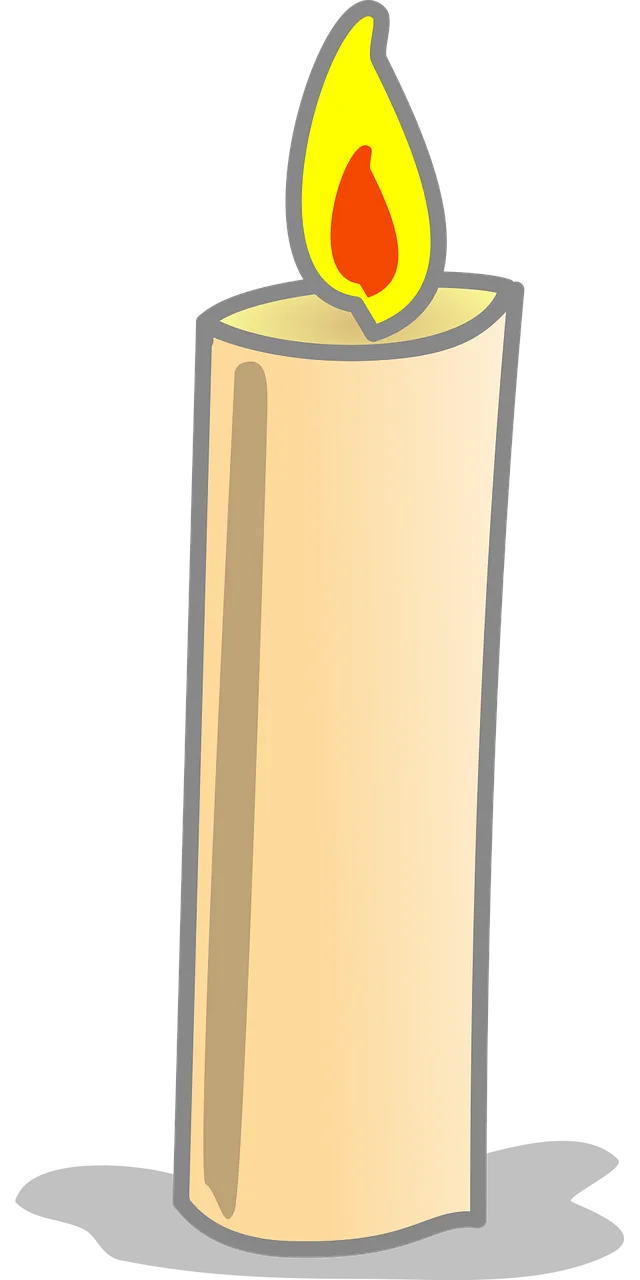 Candle Flame Simple Stickdatei – Weihnachten