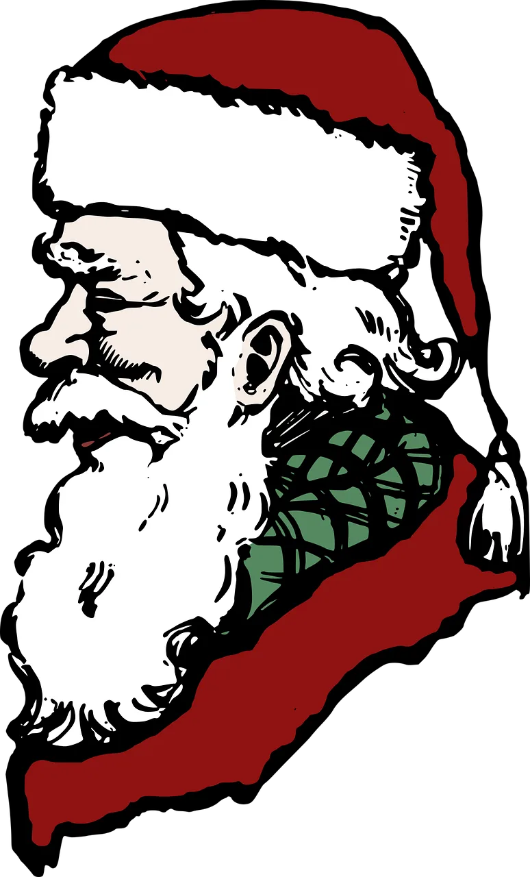 Christmas Head Holiday Stickdatei – Weihnachten