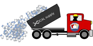 Supply Truck Lorry Stickdatei