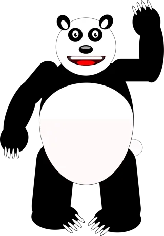 Animal Bamboo Bear Stickdatei