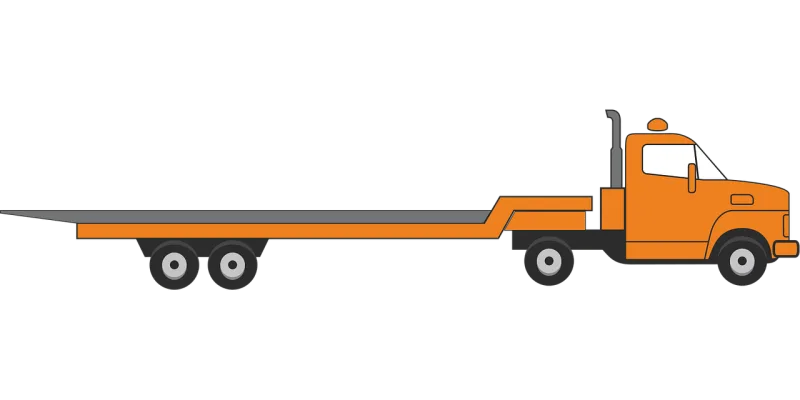 Construction Tow Truck Stickdatei – Fahrzeuge