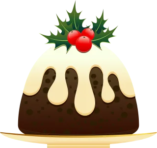 Christmas Christmas pudding Dessert Stickdatei