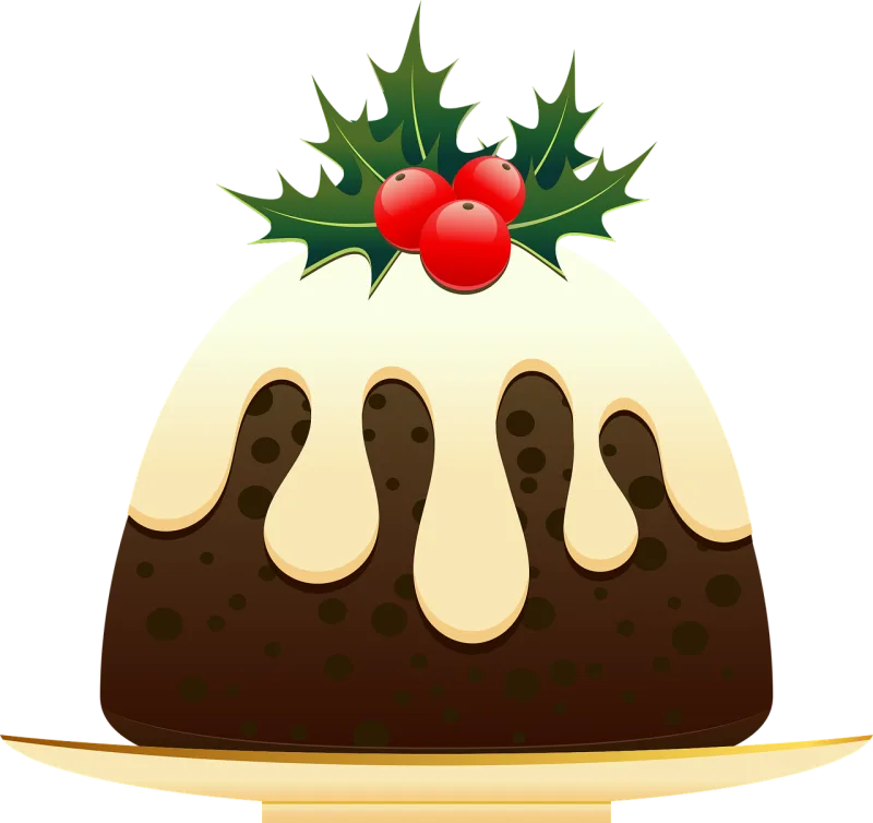 Christmas Christmas pudding Dessert Stickdatei – Weihnachten