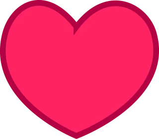 Flat Heart Love Stickdatei