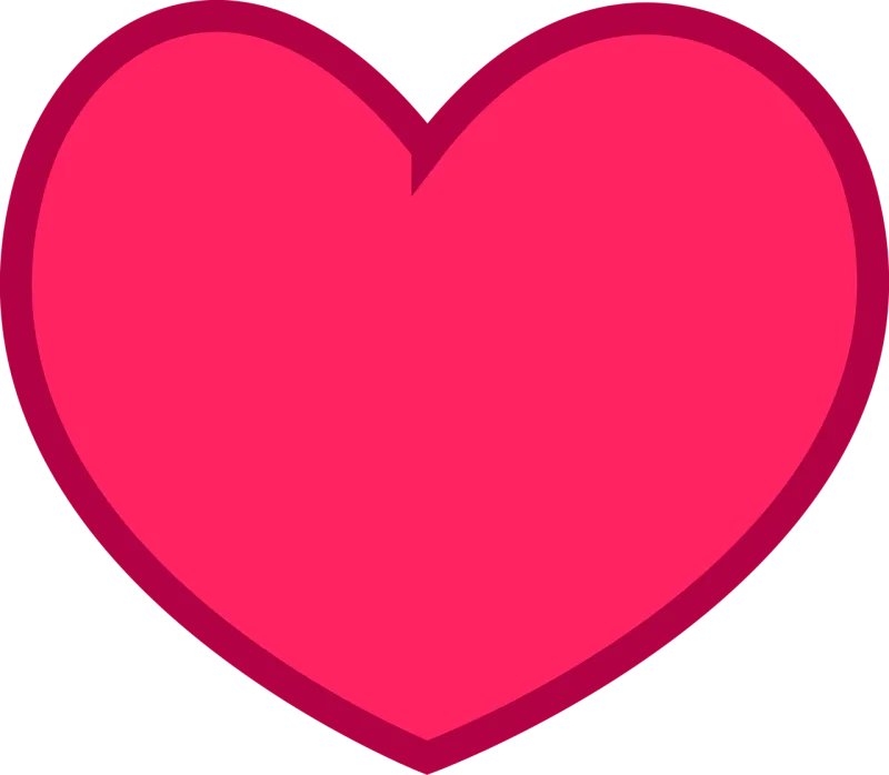 Flat Heart Love Stickdatei – Herzen & Liebe