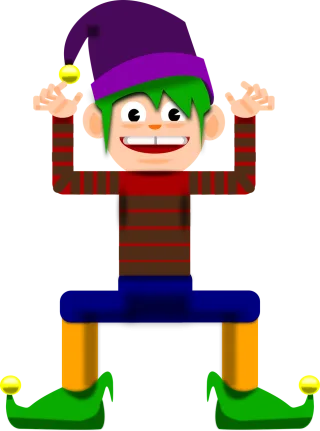Boy Christmas Elf Stickdatei – Weihnachten
