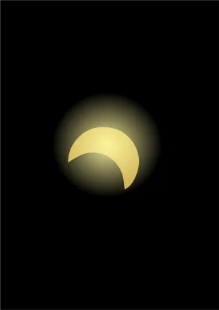 Solar eclipse Sun Moon Stickdatei