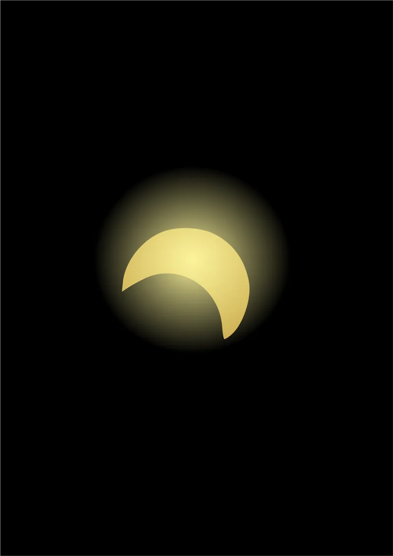 Solar eclipse Sun Moon Stickdatei – Natur