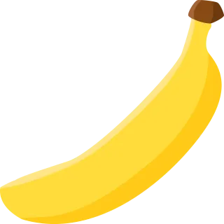 Banana Flat Fruit Stickdatei – Essen & Trinken