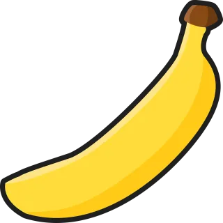 Banana Flat Fruit Stickdatei