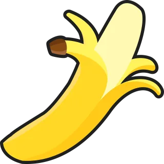 Banana Flat Food Stickdatei – Essen & Trinken