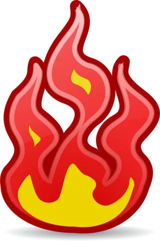 Burn Fire Icons Stickdatei