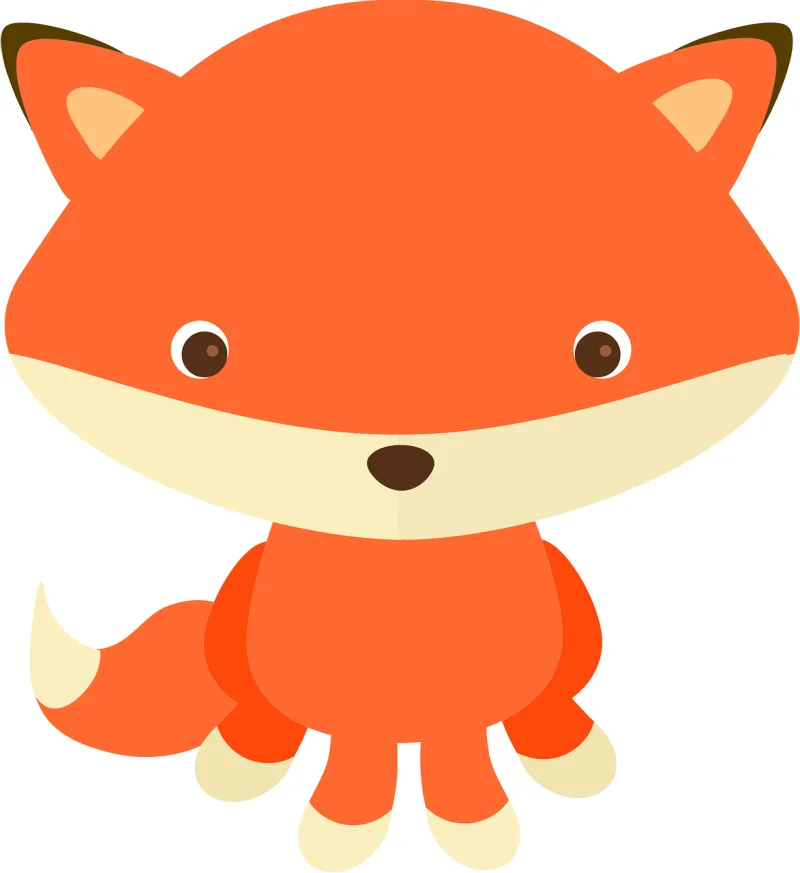 Adorable Adorable fox Animal Stickdatei – Tiere