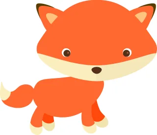 Adorable Adorable fox Alphabet word images Stickdatei