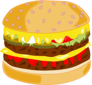 Hamburger Food Fast food Stickdatei
