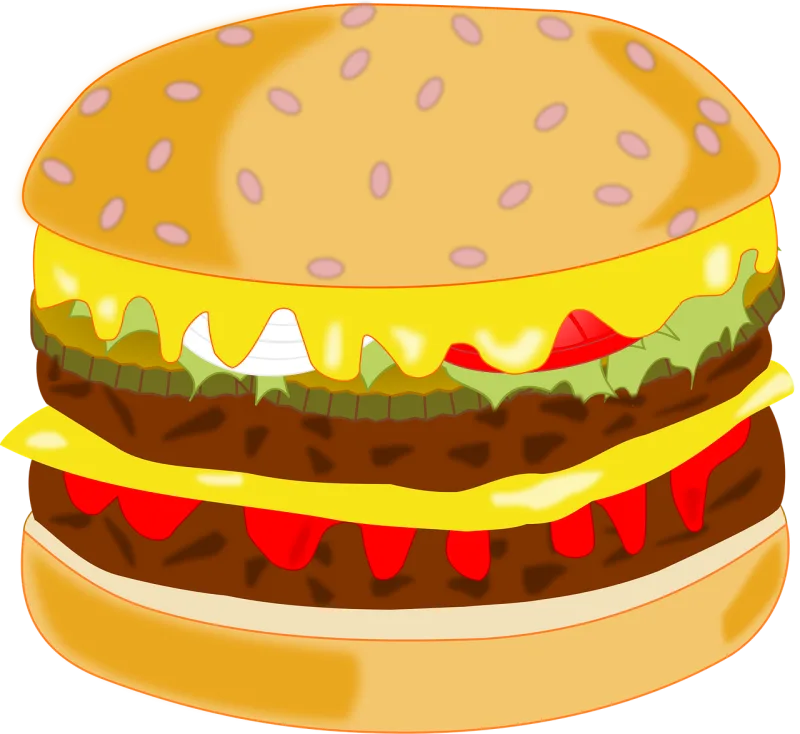 Hamburger Food Fast food Stickdatei – Essen & Trinken
