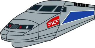 High speed train Train Train grande vitesse Stickdatei