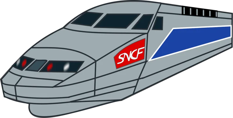 High speed train Train Train grande vitesse Stickdatei – Kinder