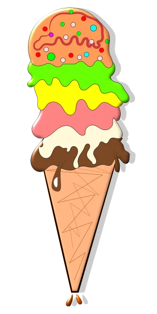 Ice cream Cartoon Ice Stickdatei
