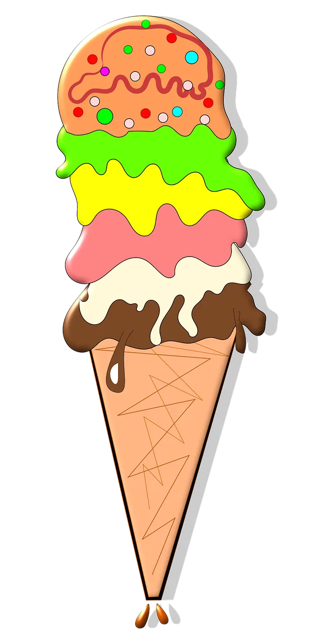 Ice cream Cartoon Ice Stickdatei – Essen & Trinken