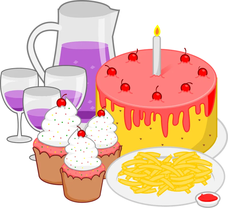 Arya creative design Birthday food Cake Stickdatei – Kinder