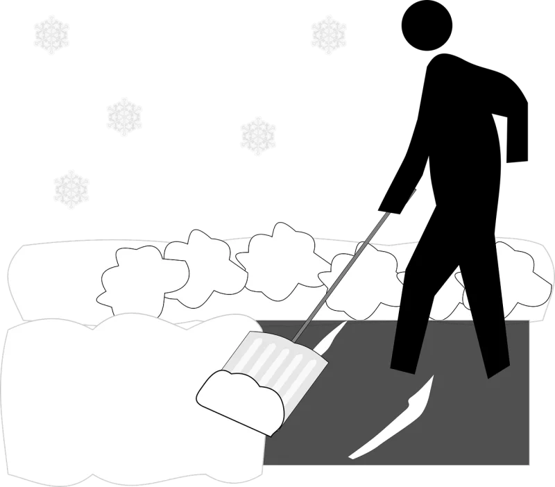 Pedestrian Shovel Shoveling Stickdatei – Weihnachten