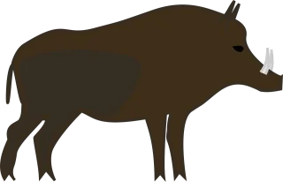 Animal Boar Forest Stickdatei