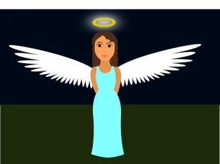 Angel Girl Wings Stickdatei