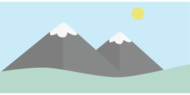 Icon Landscape Nature Stickdatei – Natur