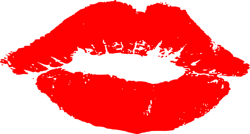Kiss Kissing Lips Stickdatei – Herzen & Liebe
