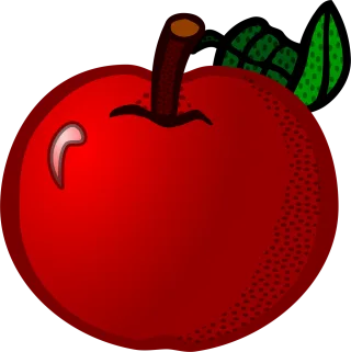 Apple Food Fruit Stickdatei – Essen & Trinken