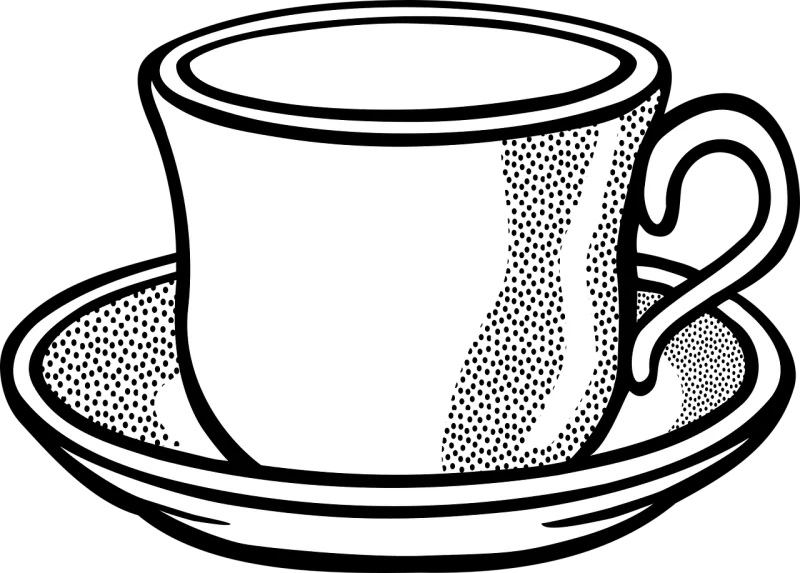 Coffee Cup Tableware Stickdatei – Essen & Trinken