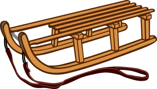 Luge Sled Sledge Stickdatei