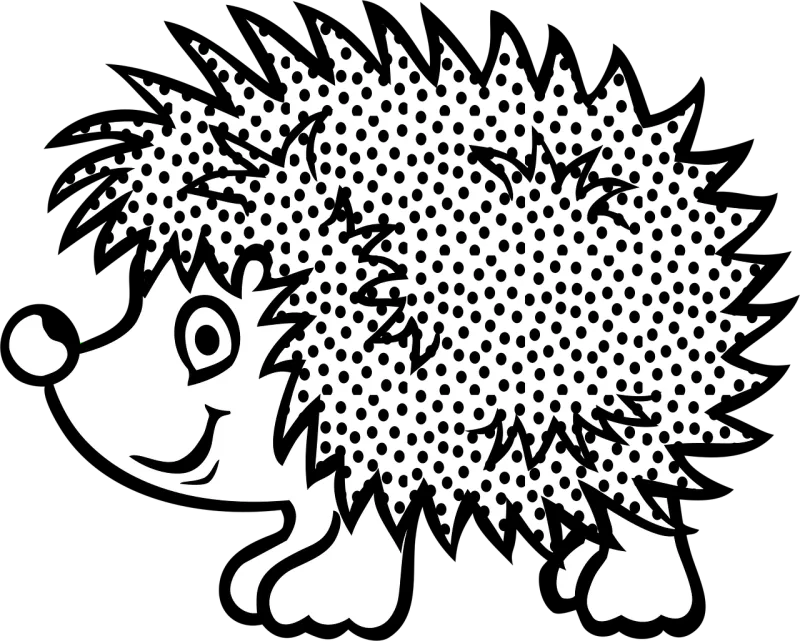 Hedgehog Animal Cartoon Stickdatei – Tiere