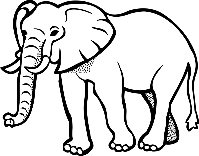 Elephant Animal Safari Stickdatei – Tiere