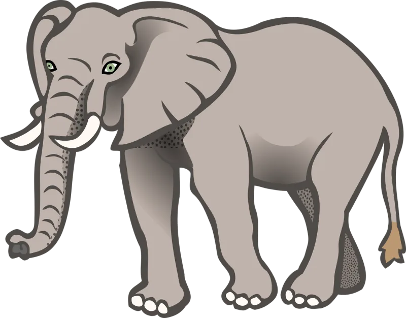 Animal Nature Elephant Stickdatei – Tiere