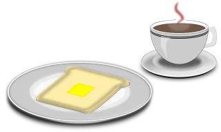 Breakfast Butter Coffee Stickdatei – Essen & Trinken
