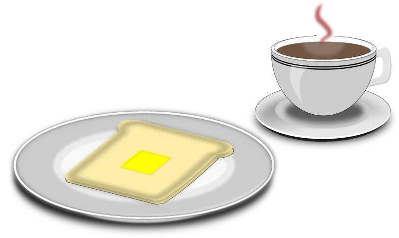 Breakfast Butter Coffee Stickdatei – Essen & Trinken