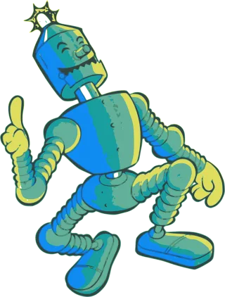 Cartoon Comic Dance Stickdatei